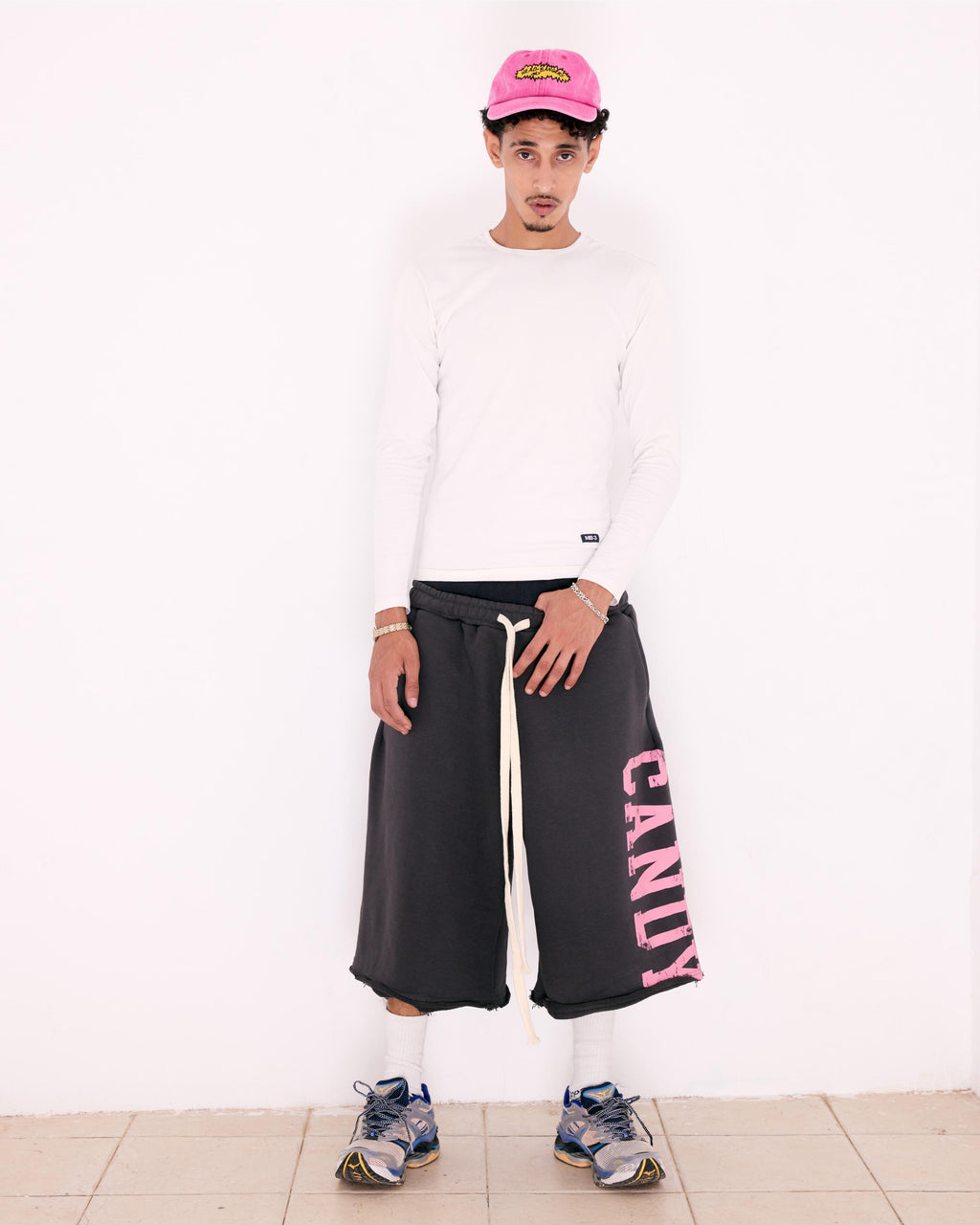GREY JAWBREAKER BAGGY SHORTS