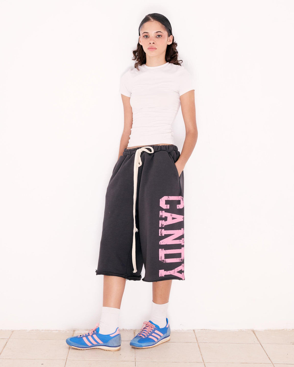 GREY JAWBREAKER BAGGY SHORTS
