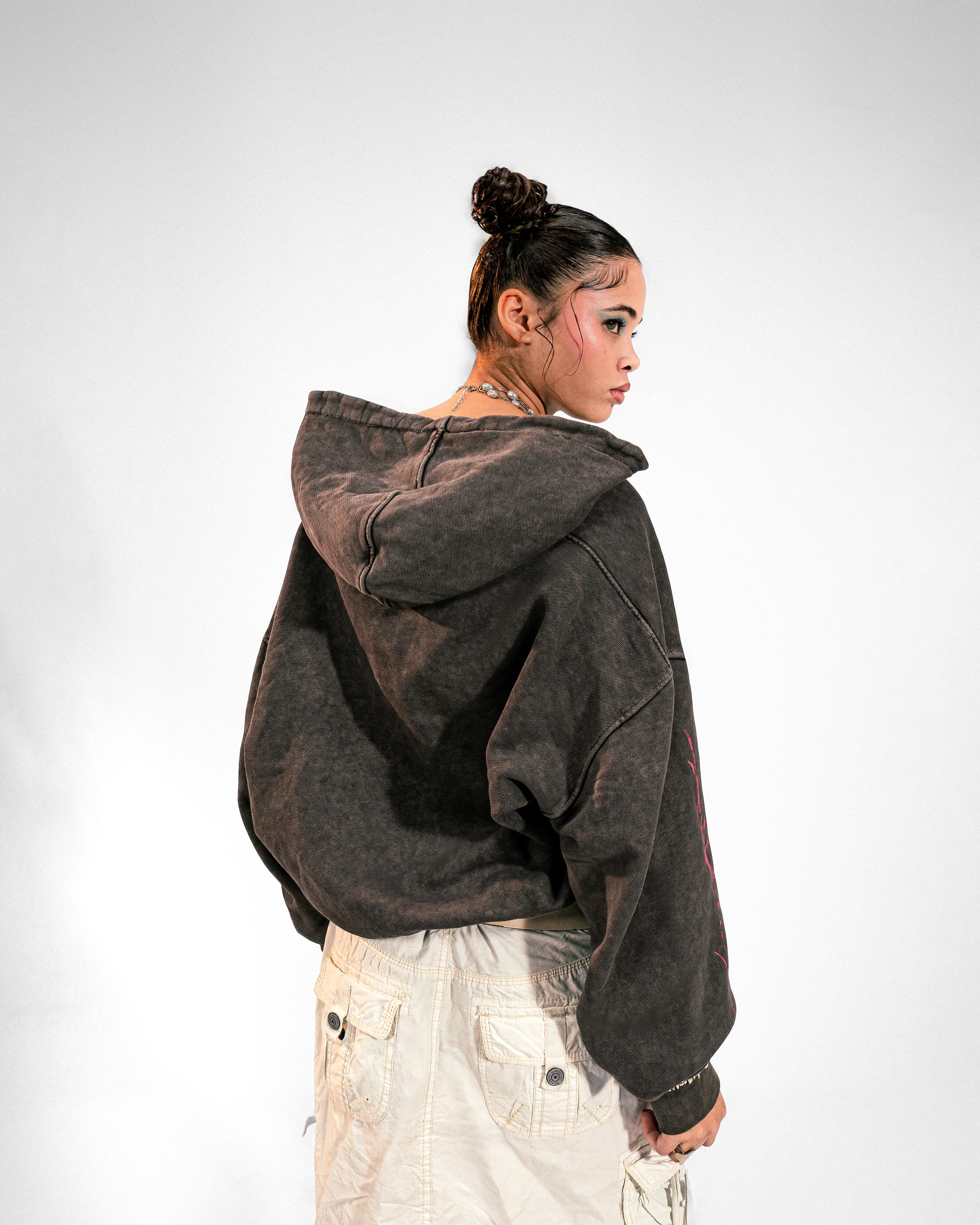 Cherry Stain Zip Hoodie